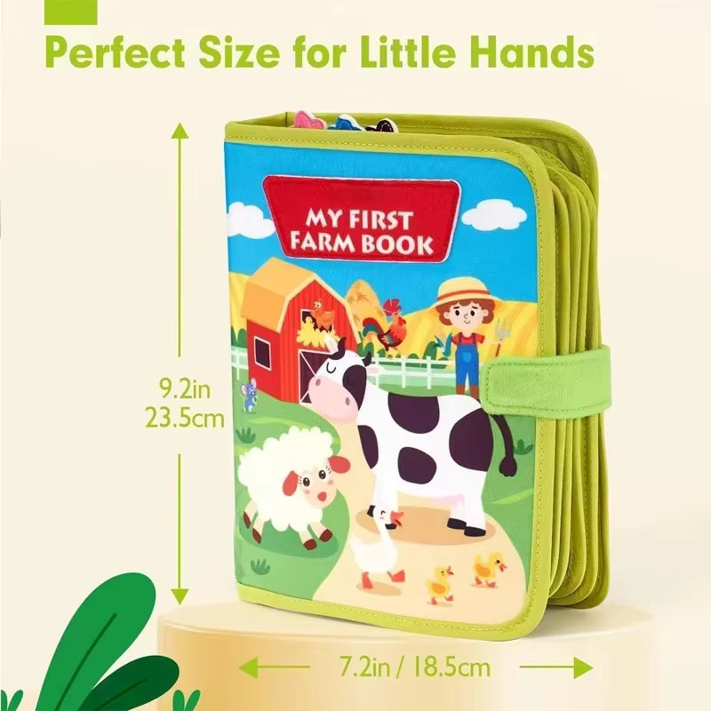 Cub Hub Montessori Farm Animal Busy Felt Book
